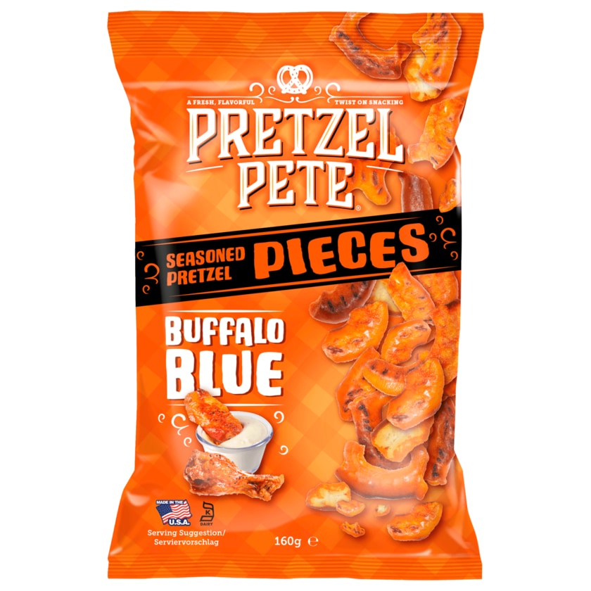 Pretzel Pete Preztzel Pieces Buffalo Blue 160g